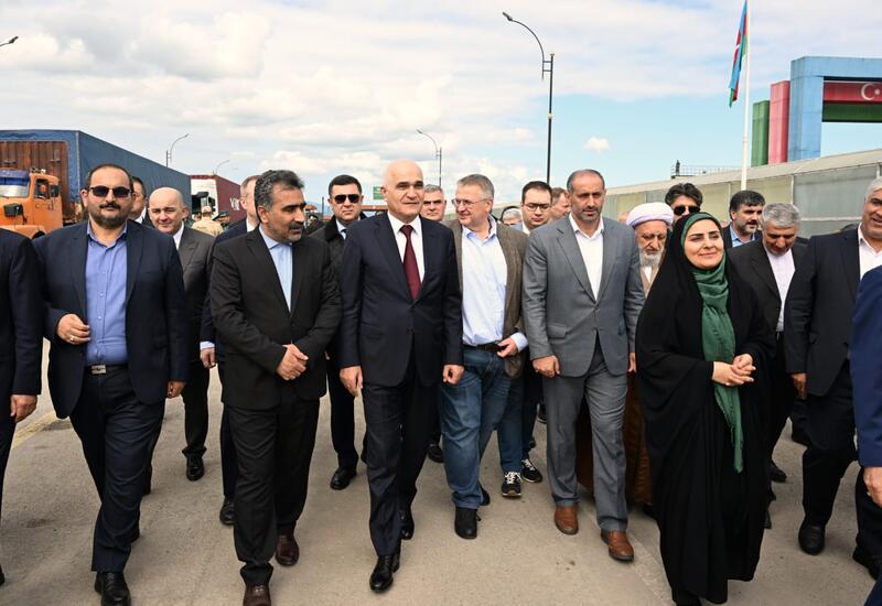 Astarada Şimal-Cənub beynəlxalq nəqliyyat dəhlizinin infrastruktur obyektlərinə birgə baxış keçirilib