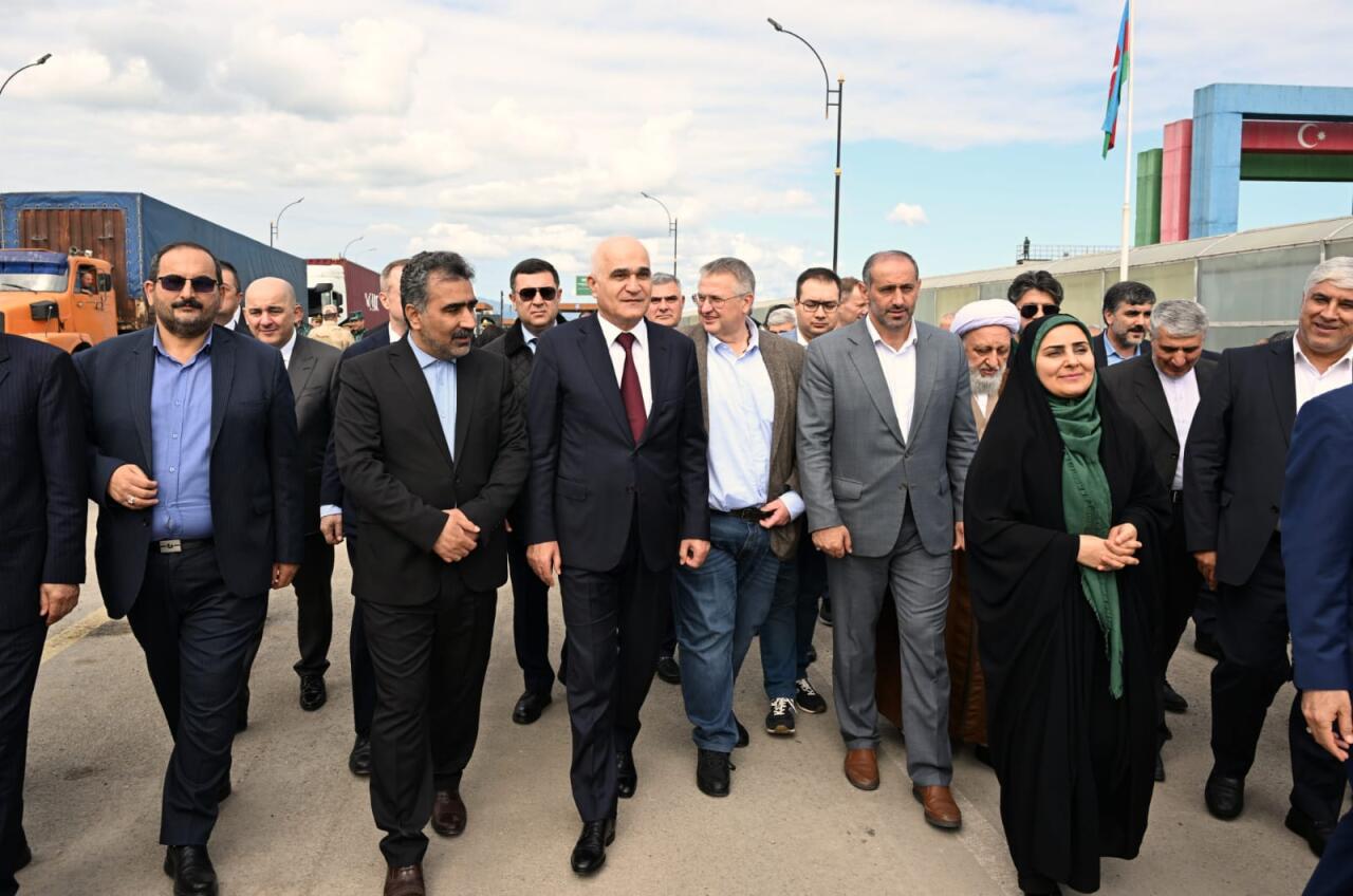 Astarada Şimal-Cənub beynəlxalq nəqliyyat dəhlizinin infrastruktur obyektlərinə birgə baxış keçirilib