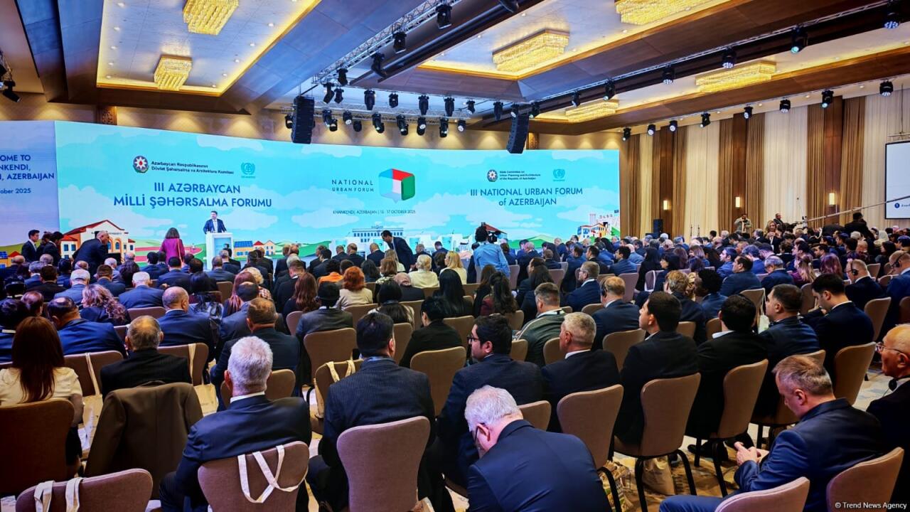 Xankəndi şəhərində III Milli Şəhərsalma Forumu öz işinə başlayıb