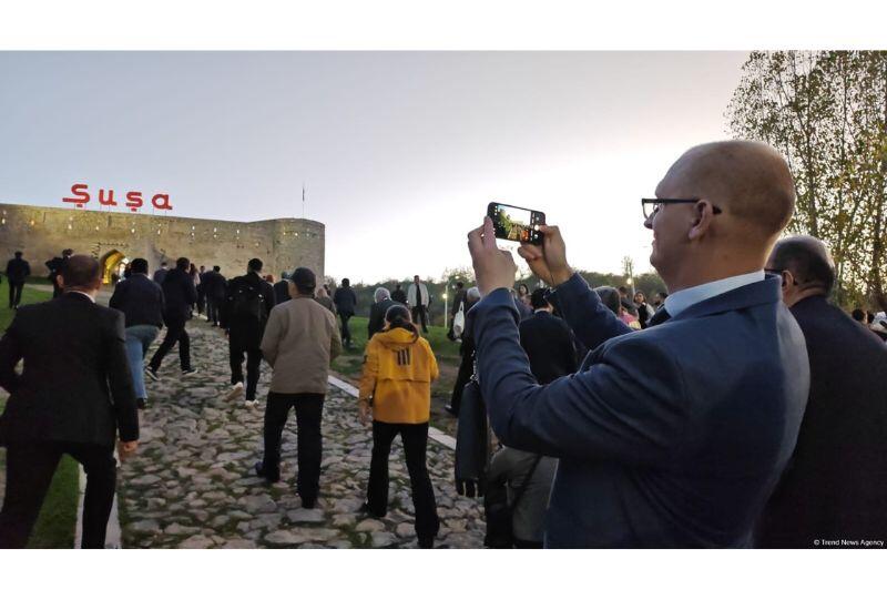 Üçüncü Azərbaycan Milli Şəhərsalma Forumunun iştirakçıları Şuşa şəhərində olublar
