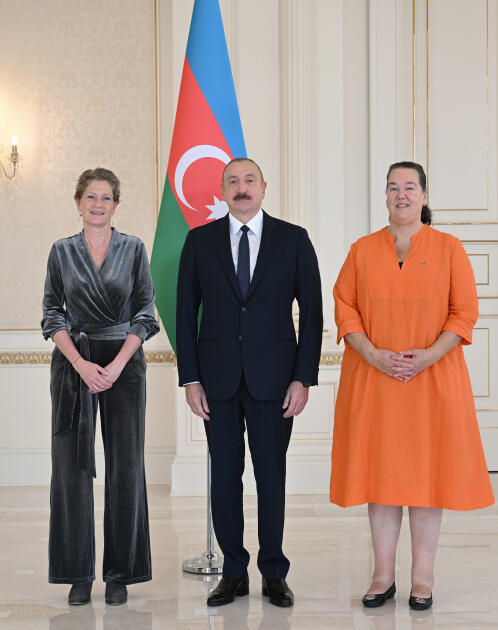 Prezident İlham Əliyev Niderlandın Azərbaycanda yeni təyin olunmuş səfirinin etimadnaməsini qəbul edib