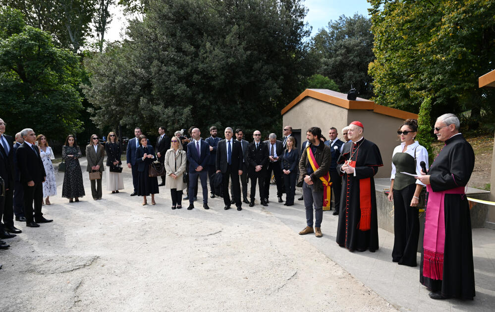 Birinci vitse-prezident Mehriban Əliyeva Vatikanda Müqəddəs Komodilya katakombalarının bərpası layihəsinin açılış mərasimində iştirak edib