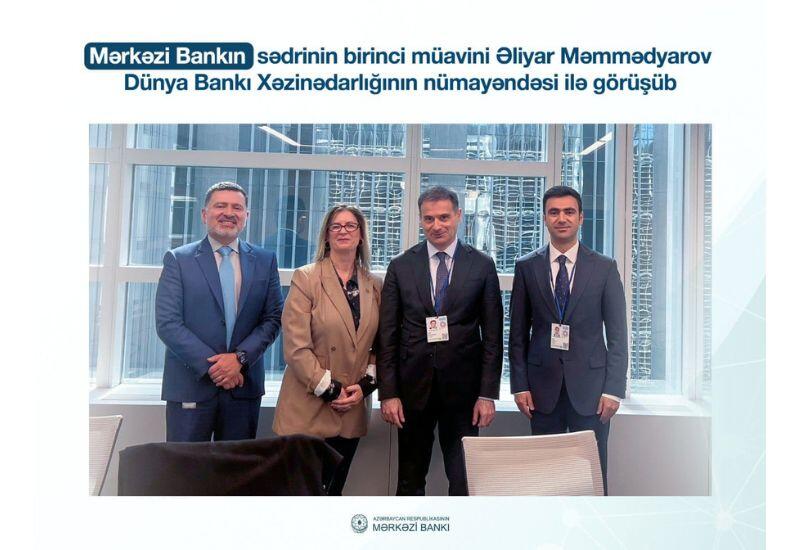 Обсуждены перспективы сотрудничества между ЦБА и казначейством Всемирного банка