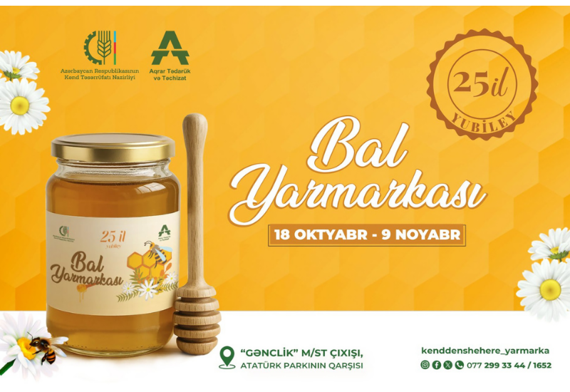 Sabahdan Bakıda bal yarmarkası başlayır