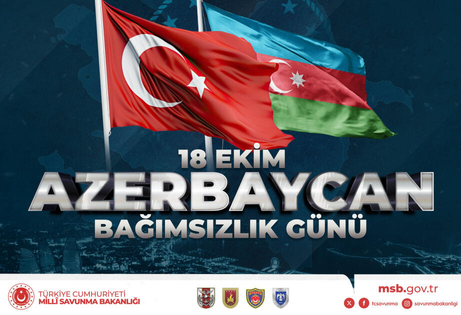 Türkiyə Milli Müdafiə Nazirliyi Azərbaycanı təbrik edib