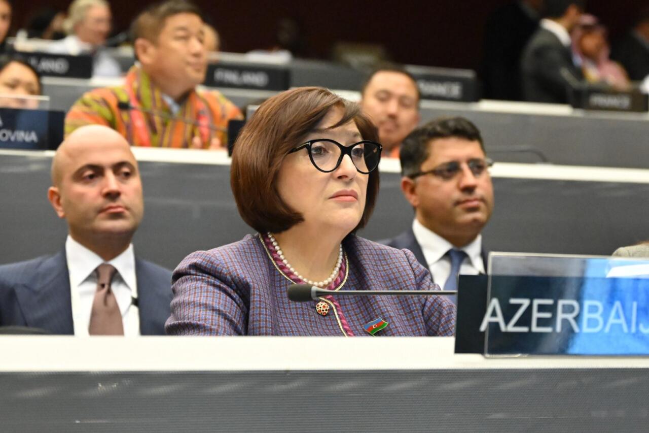 Milli Məclisin sədri Parlamentlərarası İttifaqın 151-ci Assambleyasında çıxış edib