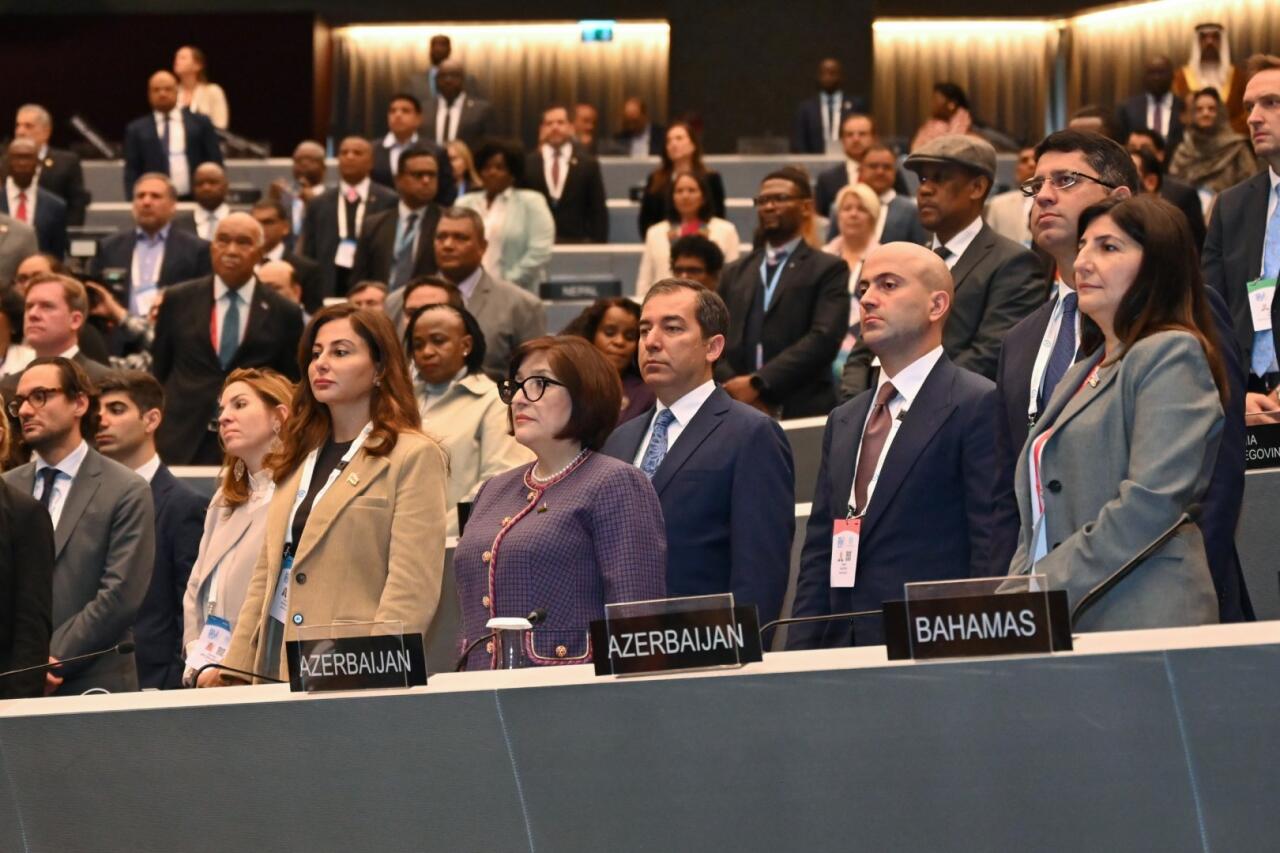 Milli Məclisin sədri Parlamentlərarası İttifaqın 151-ci Assambleyasında çıxış edib
