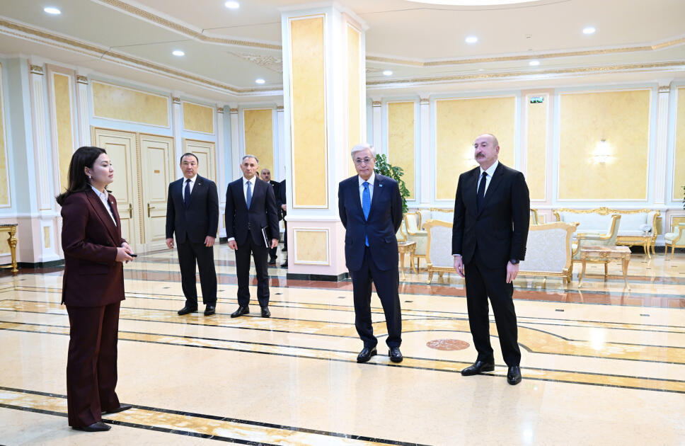 Astanada Prezident İlham Əliyevin və Qazaxıstan Prezidenti Kasım-Jomart Tokayevin iştirakı ilə “Orta dəhlizin inkişafı” birgə layihəsinin təqdimatı olub