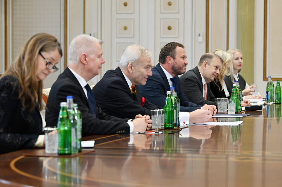 Prezident İlham Əliyev Estoniyanın xarici işlər nazirini qəbul edib