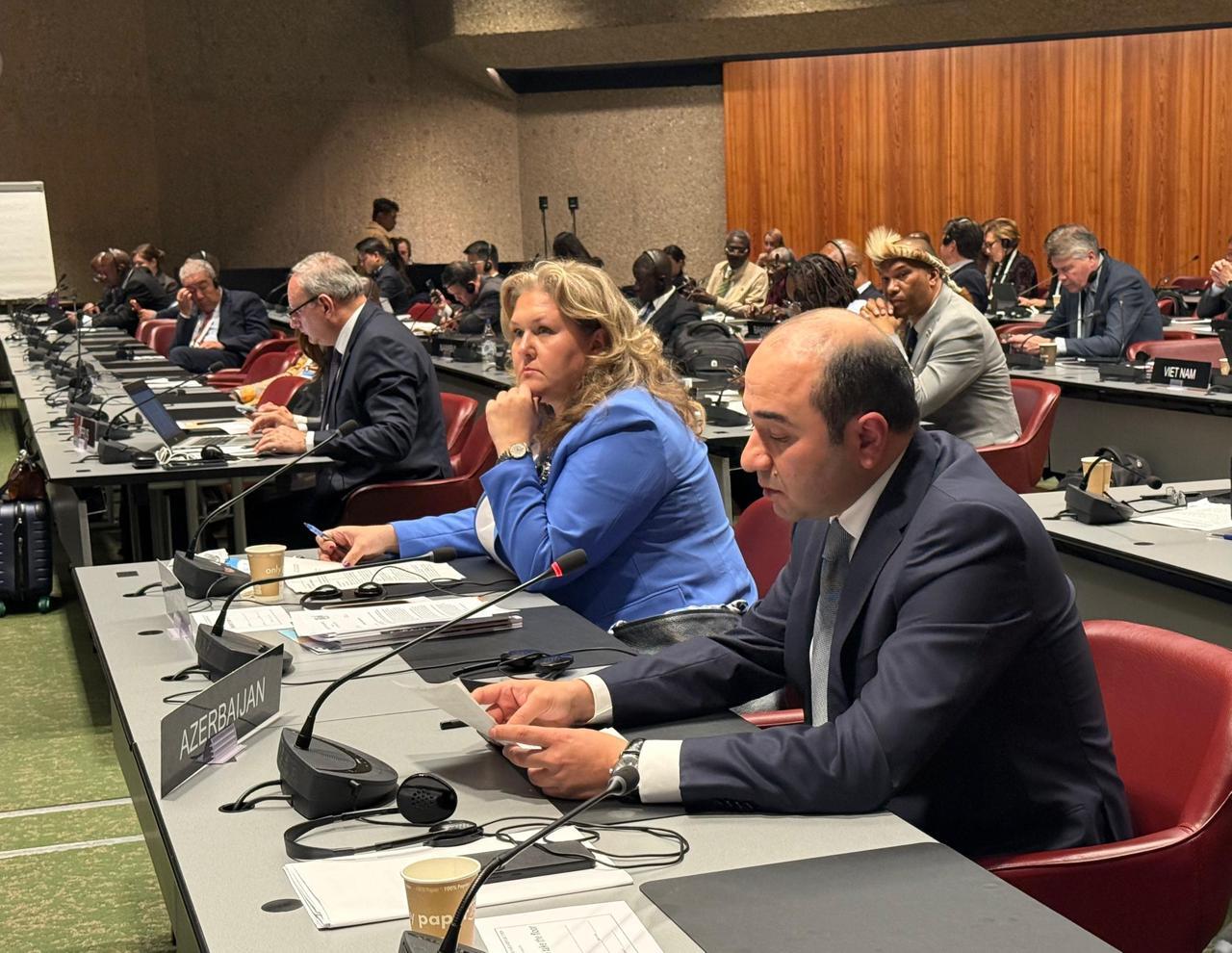 Представители парламентской делегации Азербайджана выступили на обсуждениях в рамках 151-й Ассамблеи Межпарламентского союза