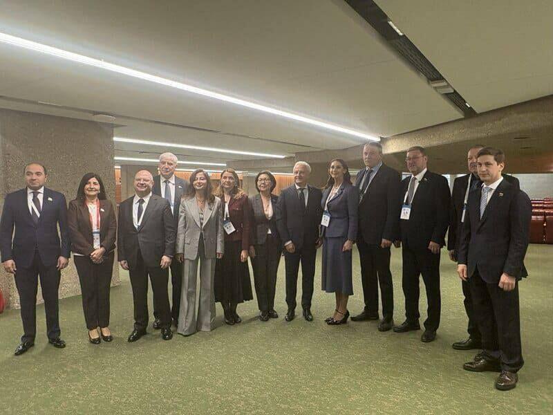 Представители парламентской делегации Азербайджана выступили на обсуждениях в рамках 151-й Ассамблеи Межпарламентского союза