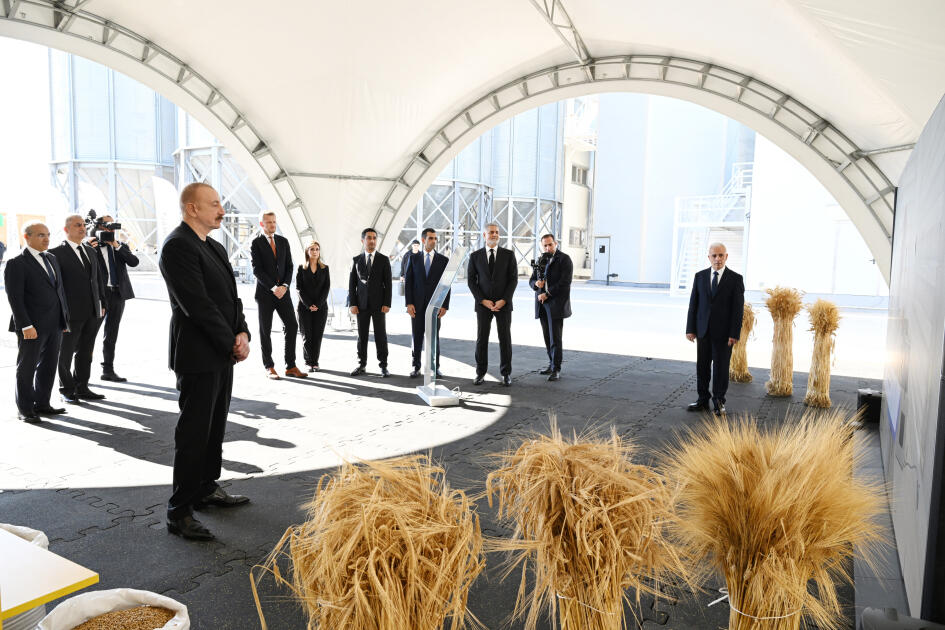 Prezident İlham Əliyev İmişlidə “Promalt” MMC-nin arpa emalı müəssisəsinin açılışında iştirak edib