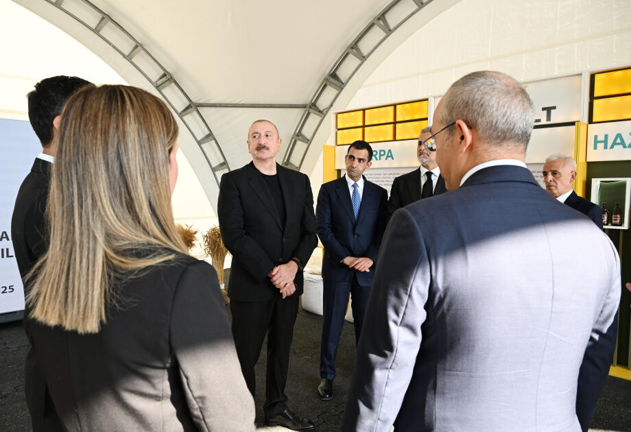 Prezident İlham Əliyev İmişlidə “Promalt” MMC-nin arpa emalı müəssisəsinin açılışında iştirak edib