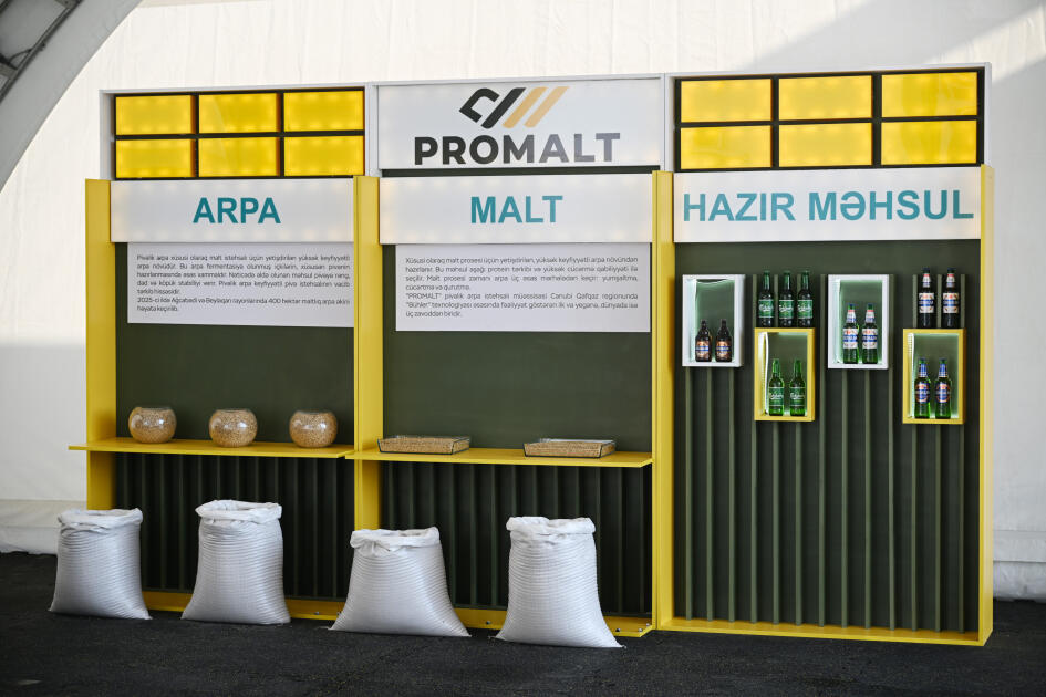 Prezident İlham Əliyev İmişlidə “Promalt” MMC-nin arpa emalı müəssisəsinin açılışında iştirak edib