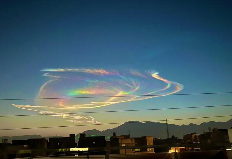 Небо над Пакистаном озарила «огненная радуга»