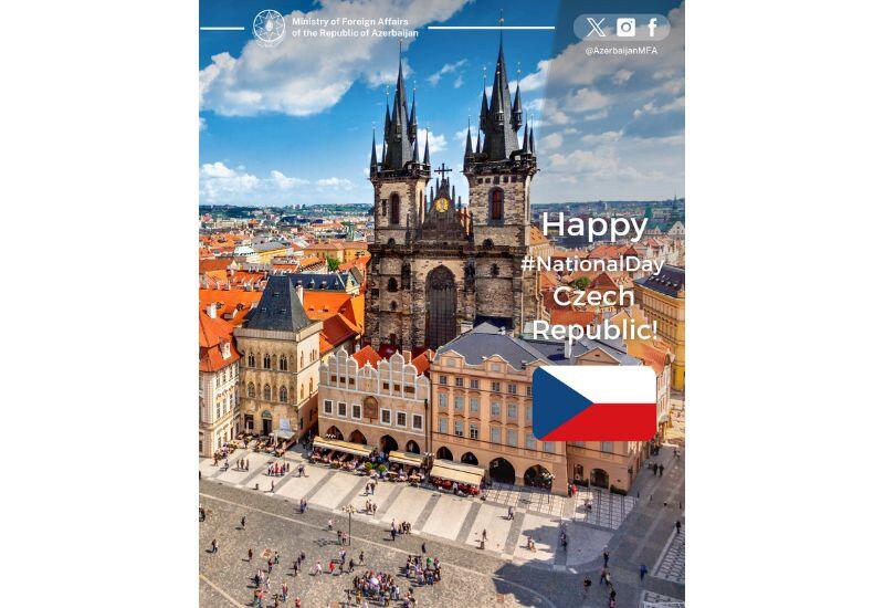МИД Азербайджана поздравил Чехию