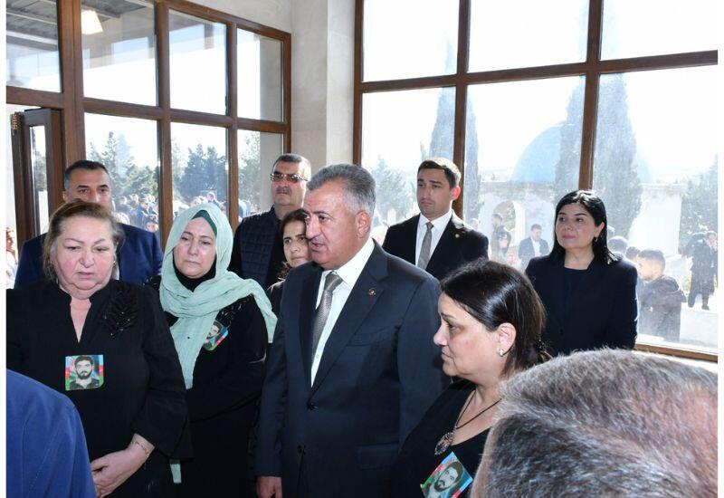 Birinci Qarabağ Müharibəsi şəhidi Abdulla Quliyevin Saray Şəhidlər Xiyabanında dəfn mərasimi keçirilib