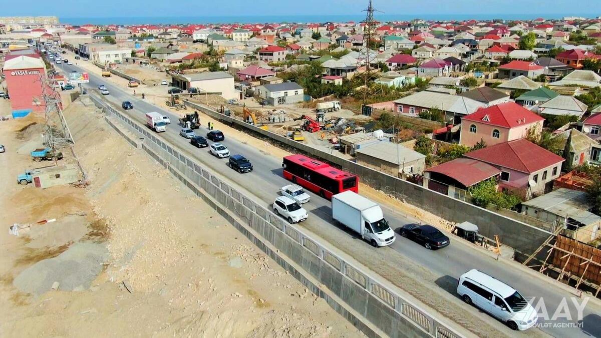 Как продвигаются строительные работы у нового моста в Сумгайыте?