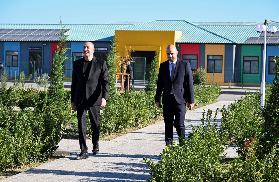 Prezident İlham Əliyev Zəngilanın Ağalı kəndinin 2-ci mərhələsinin və Məmmədbəyli kəndinin açılışlarında iştirak edib
