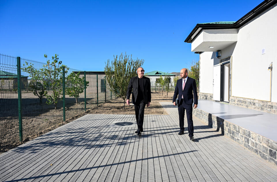 Prezident İlham Əliyev Zəngilanın Ağalı kəndinin 2-ci mərhələsinin və Məmmədbəyli kəndinin açılışlarında iştirak edib