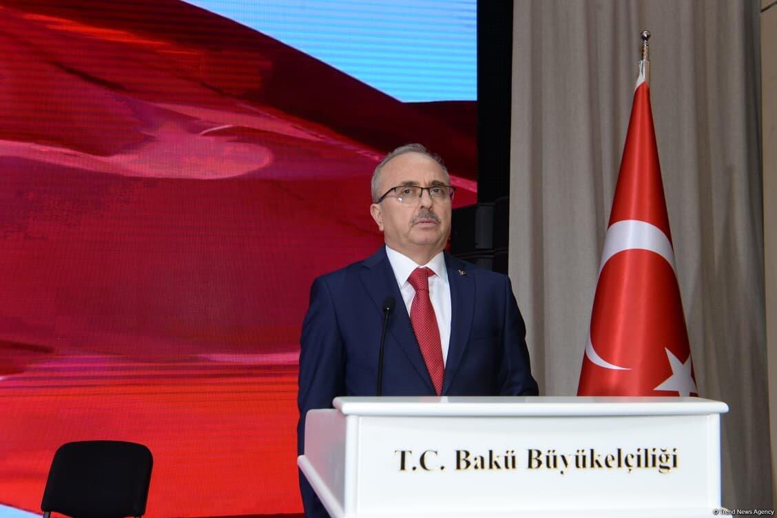 Bakıda Türkiyə Cümhuriyyətinin 102-ci ildönümü münasibətilə rəsmi qəbul keçirilib