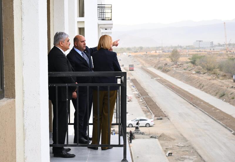 Azərbaycan və Belarus baş nazirlərinin müavinləri Ağdamdakı 2-ci yaşayış kompleksinin tikintisi ilə tanış olublar