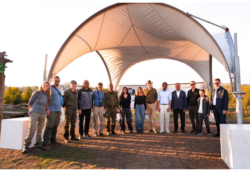 Вице-президент Фонда Гейдара Алиева Лейла Алиева и руководитель Баку Медиа Центра Арзу Алиева приняли участие в церемонии открытия Ахар-Бахарского национального парка в Гахском районе