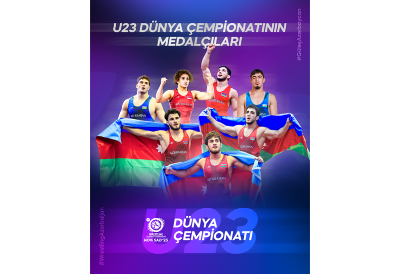 Азербайджанские борцы завоевали 7 медалей на ЧМ