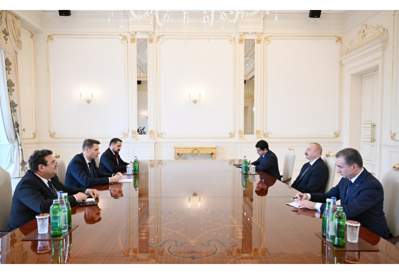 Prezident İlham Əliyev Rumıniya Parlamenti Senatının sədrini qəbul edib