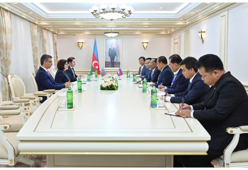 Sahibə Qafarova Kamboca Milli Assambleyası sədrinin müavini ilə görüşüb