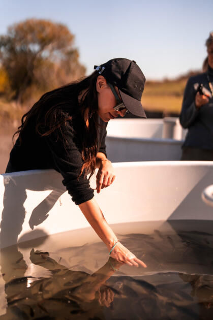 Вице-президент Фонда Гейдара Алиева Лейла Алиева и руководитель Баку Медиа Центра Арзу Алиева приняли участие в церемонии открытия Ахар-Бахарского национального парка в Гахском районе