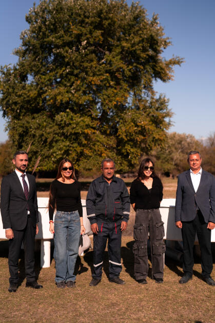 Вице-президент Фонда Гейдара Алиева Лейла Алиева и руководитель Баку Медиа Центра Арзу Алиева приняли участие в церемонии открытия Ахар-Бахарского национального парка в Гахском районе