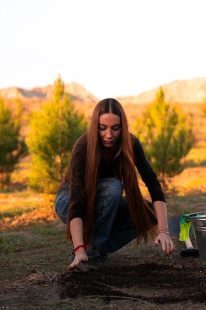 Вице-президент Фонда Гейдара Алиева Лейла Алиева и руководитель Баку Медиа Центра Арзу Алиева приняли участие в церемонии открытия Ахар-Бахарского национального парка в Гахском районе
