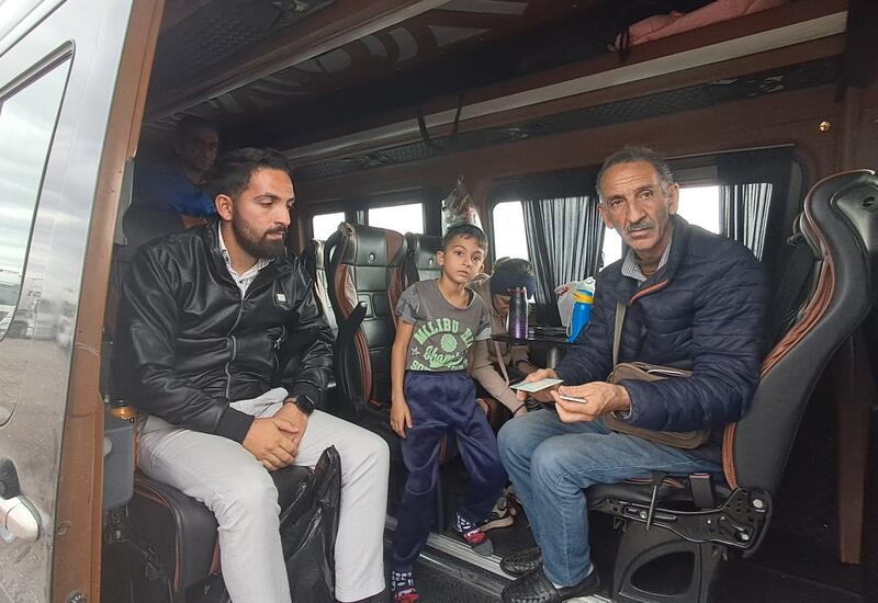 Очередная группа переселенцев отправилась в село Вангли Агдеринского района