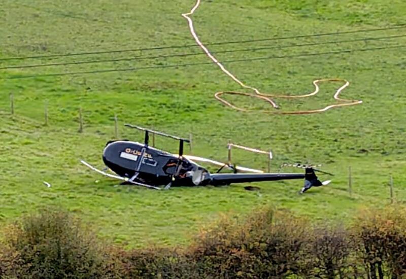В Британии рухнул вертолет
