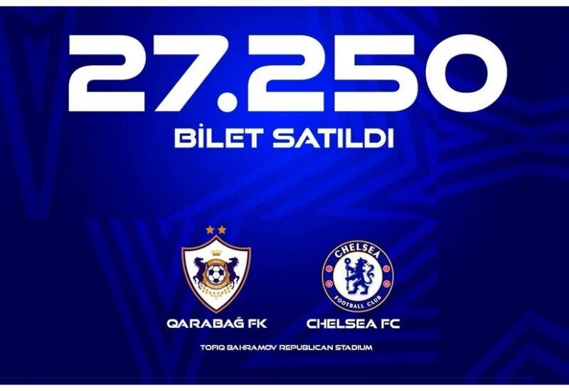 На матч "Карабах" – "Челси" в Баку продано более 27 тысяч билетов