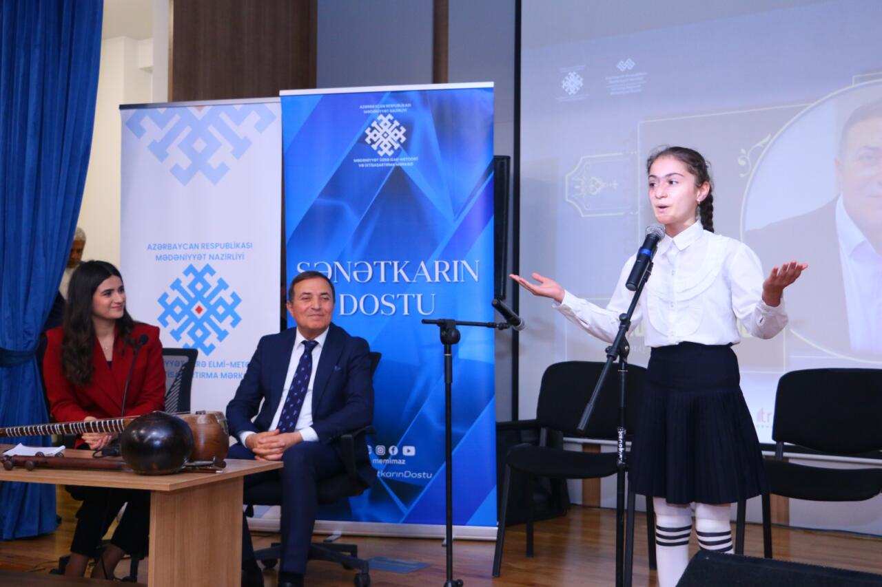 В Центре детского творчества имени Курмангазы в Физули отметили юбилей Мансума Ибрагимова