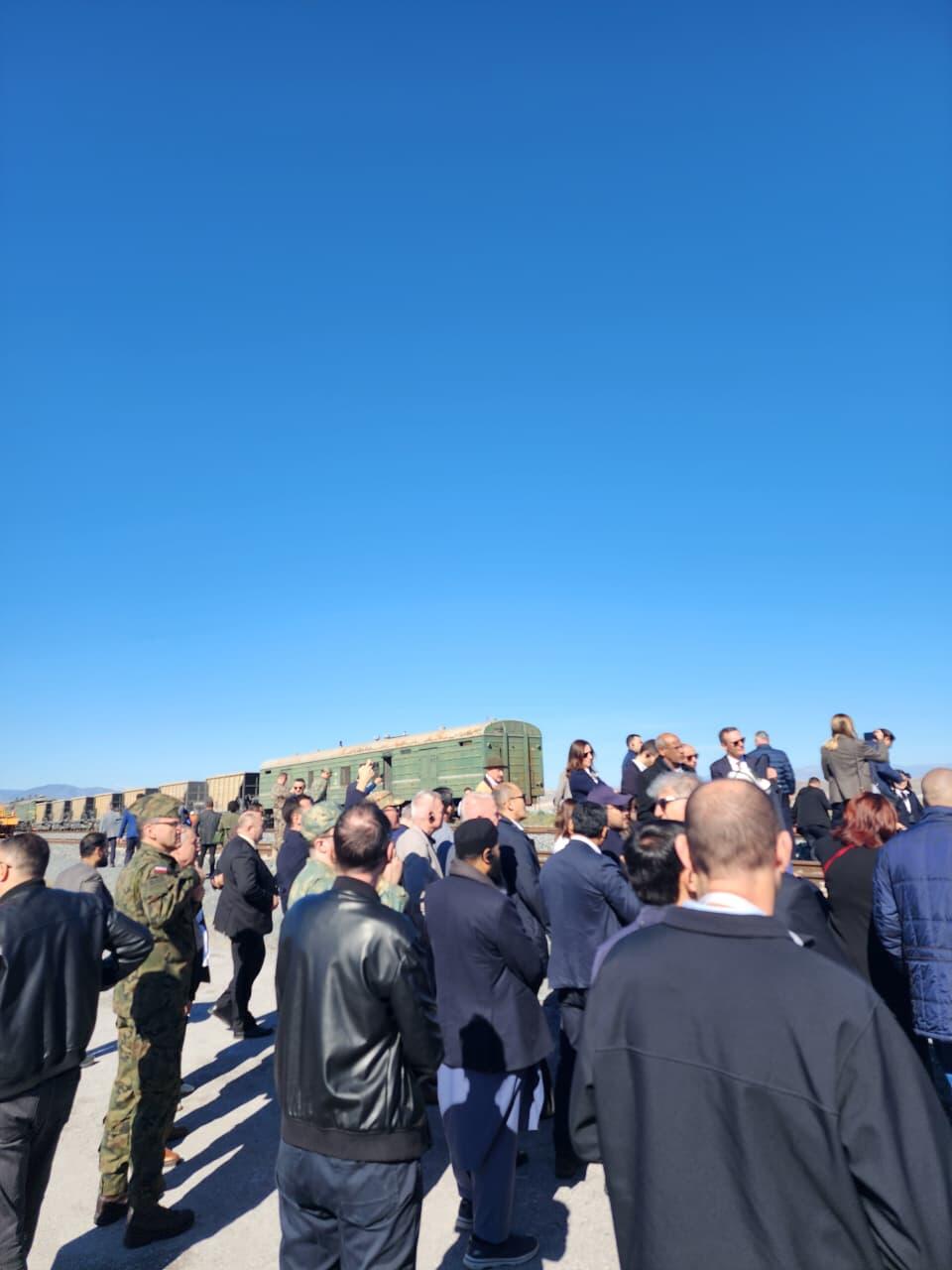 Azərbaycanda akkreditə olunmuş səfirliklərin, beynəlxalq təşkilatların rəhbər şəxsləri Həkəri dəmir yolu stansiyasına baxış keçiriblər