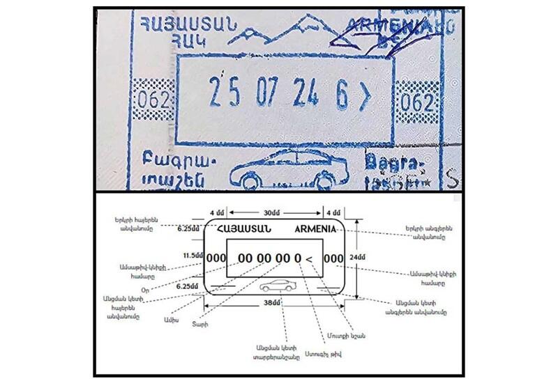 С сегодняшнего дня с визовых штампов Армении удалено изображение горы Агрыдаг