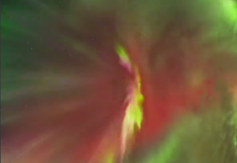 Корона северного сияния в Норвегии