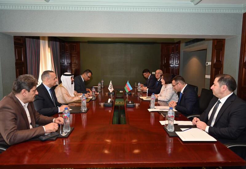 Sahibə Qafarova Ərəb Parlamentinin Prezidenti ilə görüşüb