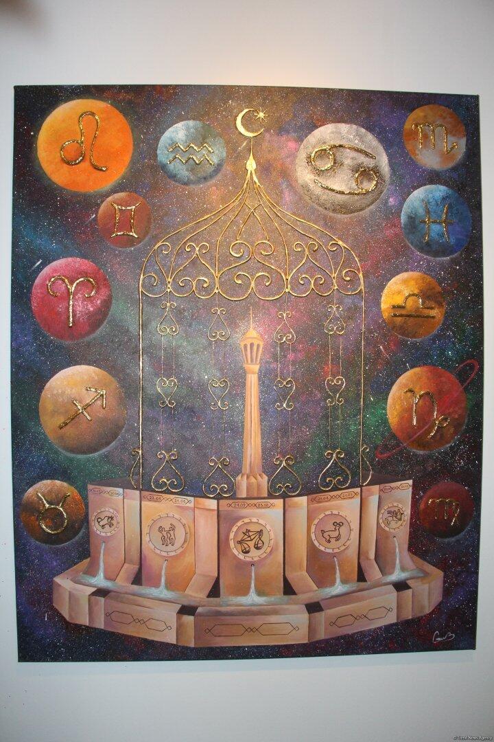 Art Weekend в Баку - открылась выставка "Состояние потока ", отражённый в воде город