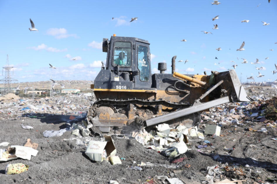 İstehlaka yararsız məhsullar xüsusi poliqonda məhv edilib