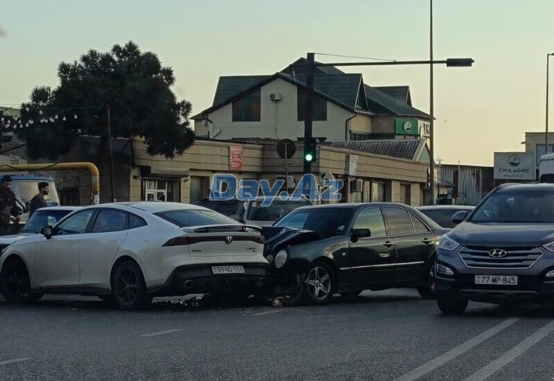 Авария на забратском шоссе в Баку