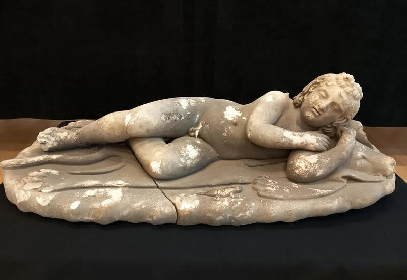 В Хорватии обнаружена редкая статуя спящего Купидона