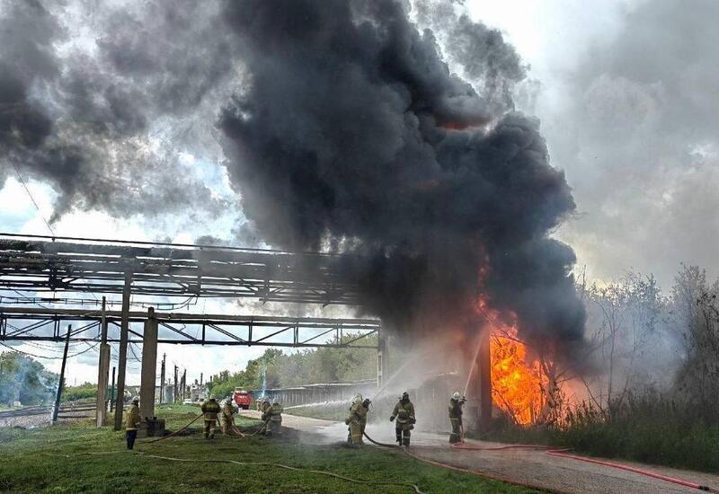 Взрыв на нефтехимическом заводе в Башкирии