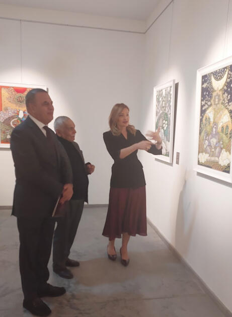 В Болниси открылась персональная выставка Арифа Гусейнова «Узелки времени»