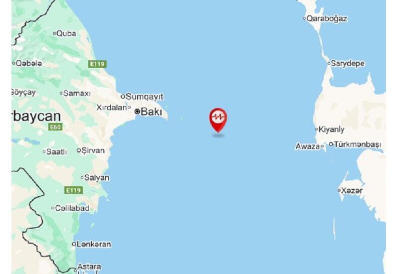 В Каспийском море произошло землетрясение