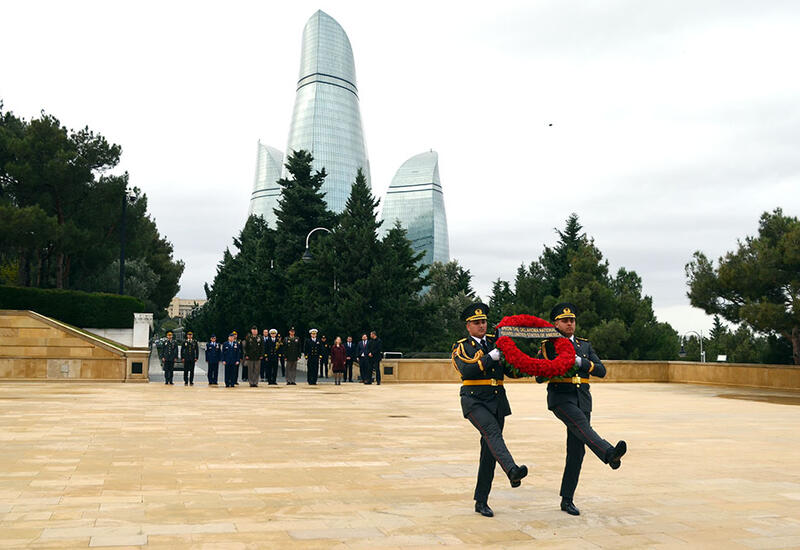 Делегация Национальной гвардии штата Оклахома США находится в Азербайджане