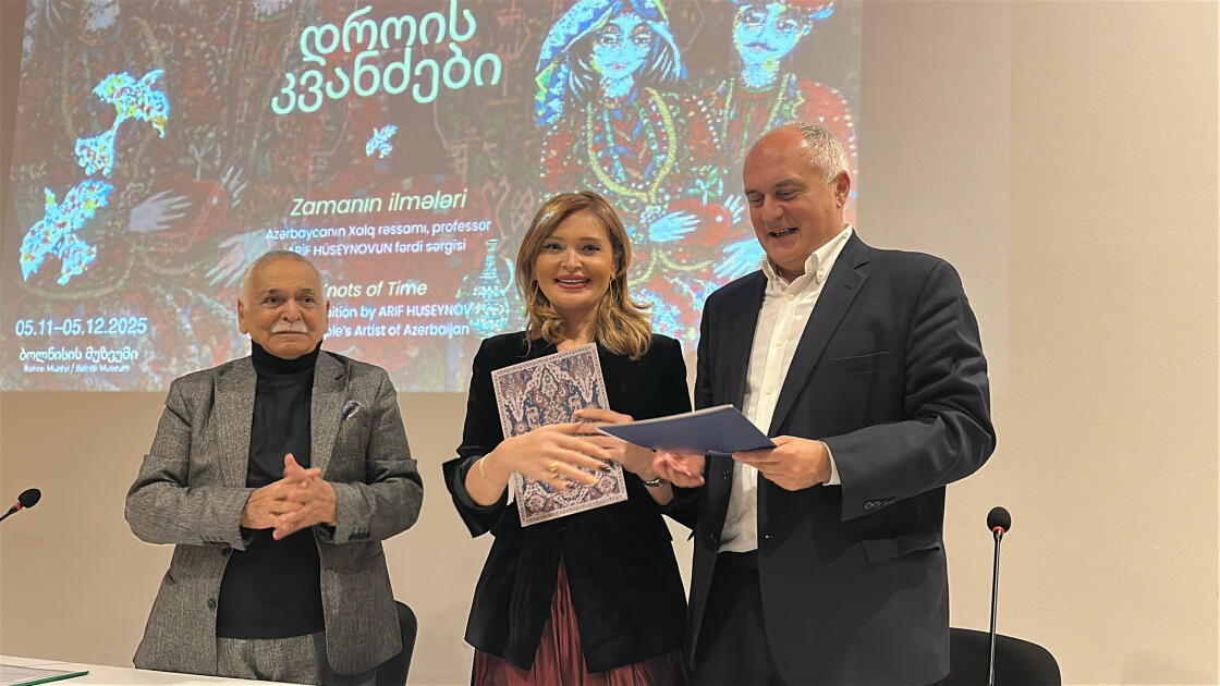 В Болнисском музее открылась выставка народного художника Азербайджана Арифа Гусейнова